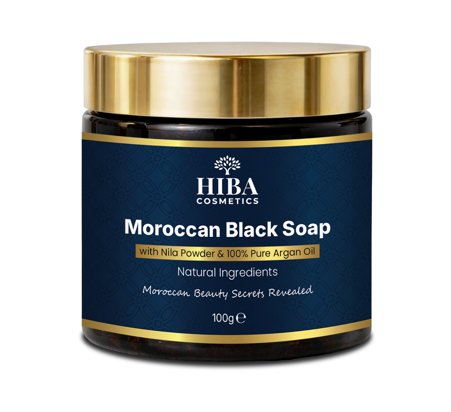 Moroccan Black Soap with Nila Powder and Argan Oil