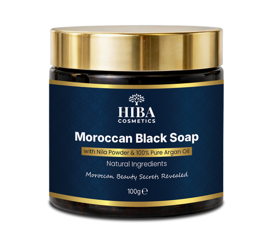 Moroccan Black Soap with Nila Powder and Argan Oil